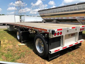 standard flatbed trailer