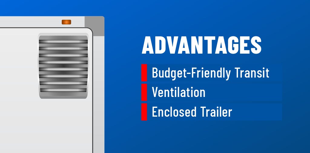 Advantages of a vented trailer.