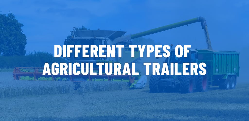 Different types of agricultural trailers. 